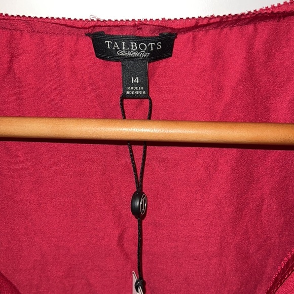 Talbots Maroon Color Blouse - Picture 2 of 3
